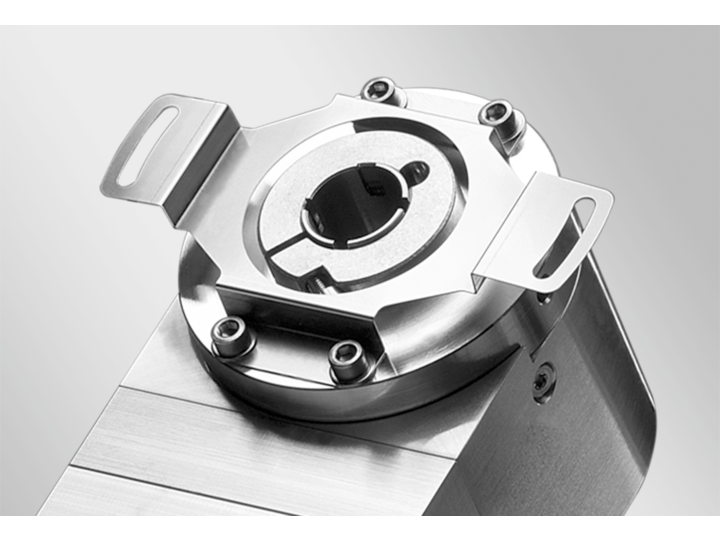 Mounting hollow shaft encoders – Spring coupling for encoders with ø58 mm housing, hole distance 63 mm (Z 119.082)