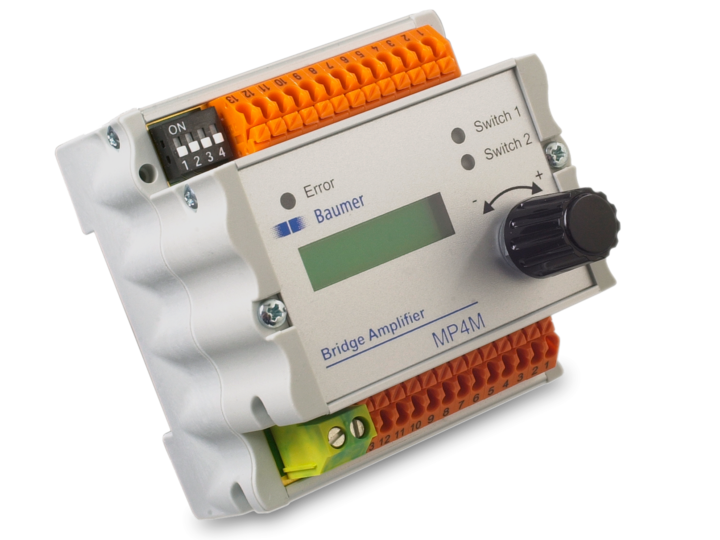 Bridge Amplifiers – DABx MP4M – Bridge amplifier for force sensors for DIN rail mounting