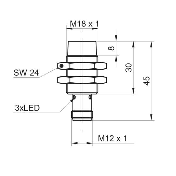IR18.P15S-N45.PO1Z.7BO | Inductive proximity switch | Baumer USA