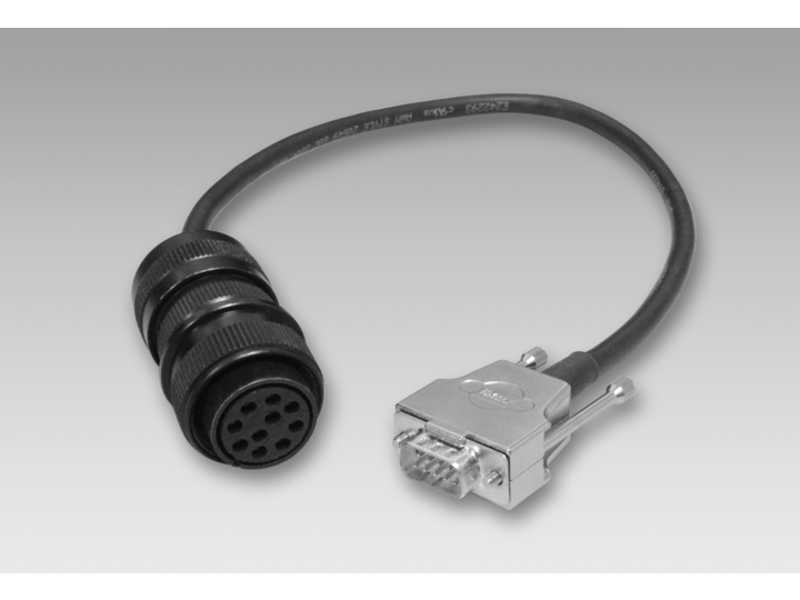 Câble de connexion avec connecteur MIL, 10 points / connecteur SUB-D, 0,5 m, Câbles / connecteurs