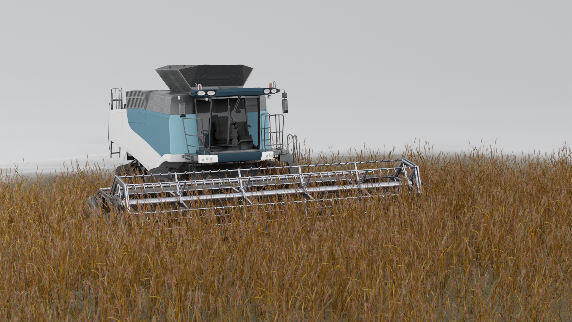 Combine harvester representing agricultural equipment