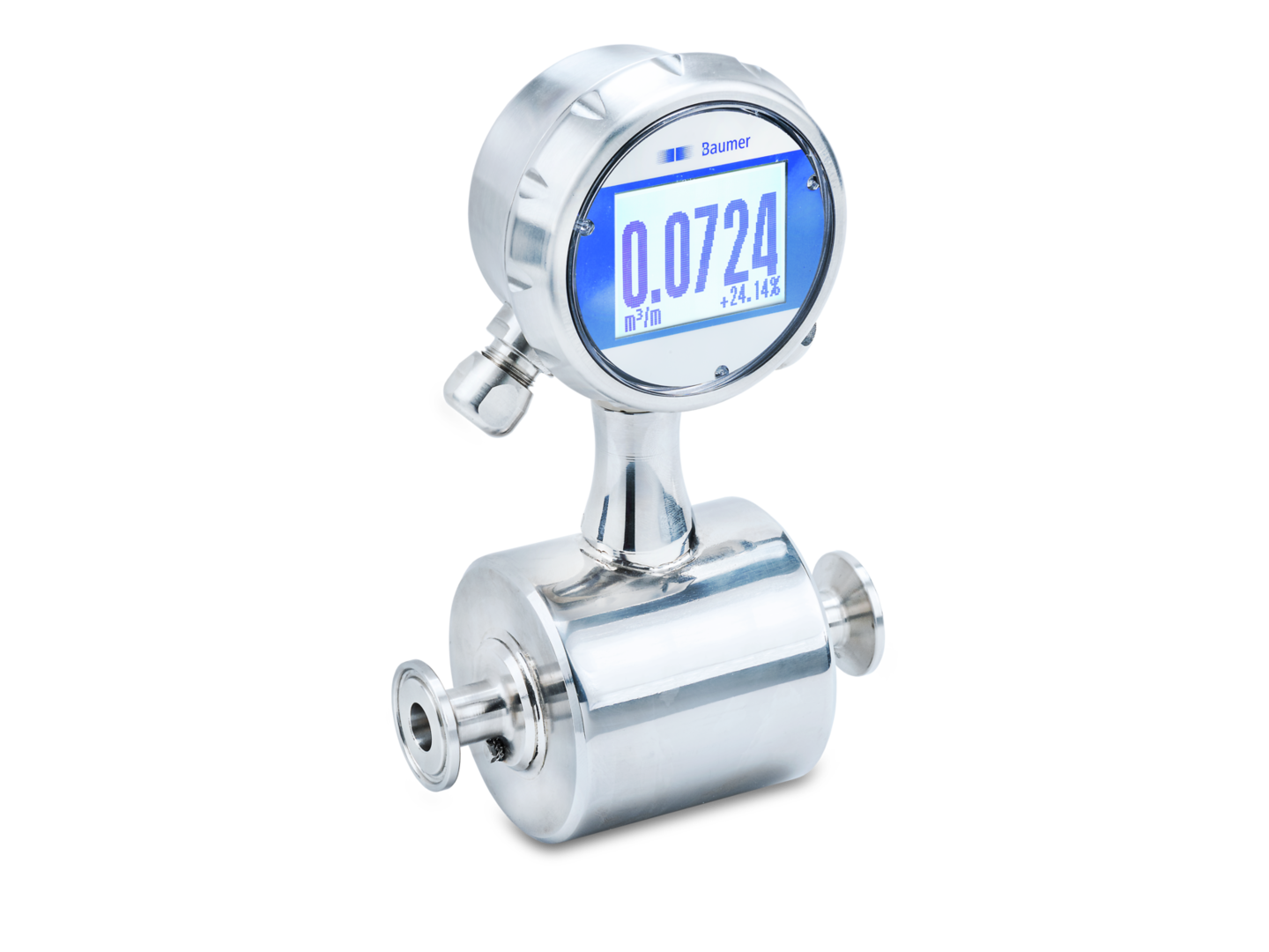 Electromagnetic flow meter for hygienic applications