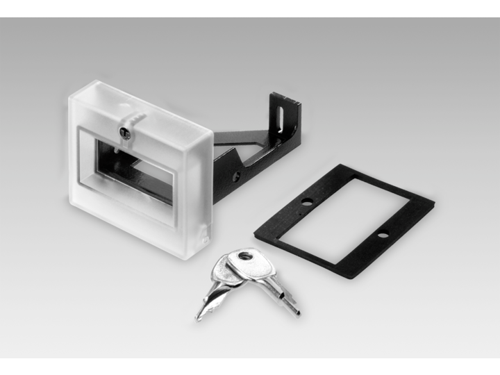 Front frames – Front frame with cylinder lock provided on transparent cover (Z 105.02A)