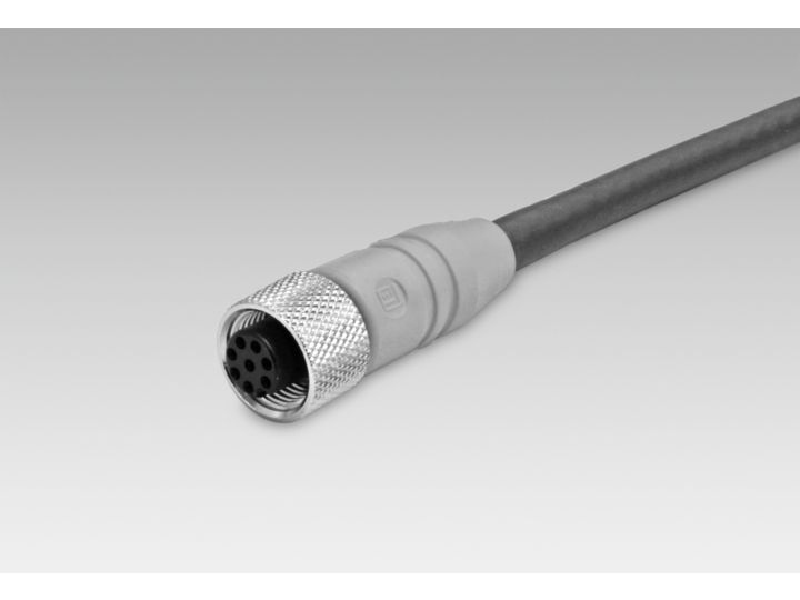Kabel / Stecker – Kabeldose M12, 8-polig, gerade, 2 m Kabel (Z 174.003) – Kabeldose M12, 8-polig, gerade, 5 m Kabel (Z 174.005)