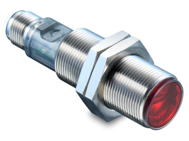Zylindrische M18 Sensoren – M18 Industriestandard – Lichtschranken ohne Reflektor im zylindrischen Standardgehäuse M18