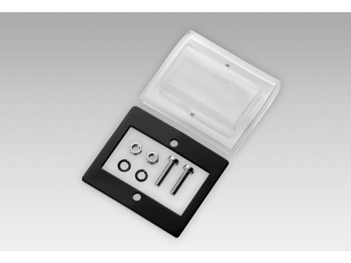 Adapter- und Frontplatten – Frontplatte mit flexibler Klarsichtschutzkappe, für Einschubgehäuse 50 x 25 mm (Z 100.01A)