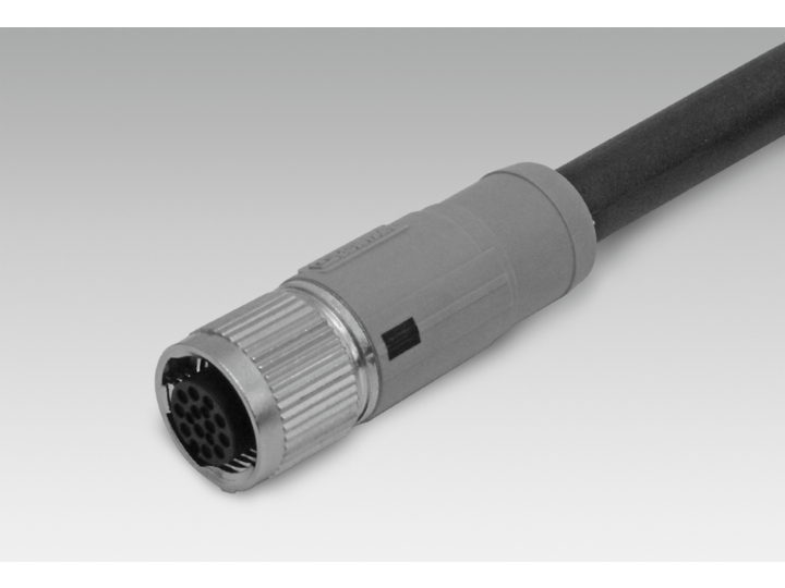 Kabel / Stecker – Kabeldose M12, 12-polig, A-cod., 10 m Kabel (Z 192.007)