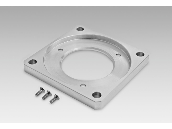 Adaptor plate for clamping flange for modification into square flange (Z 119.001)