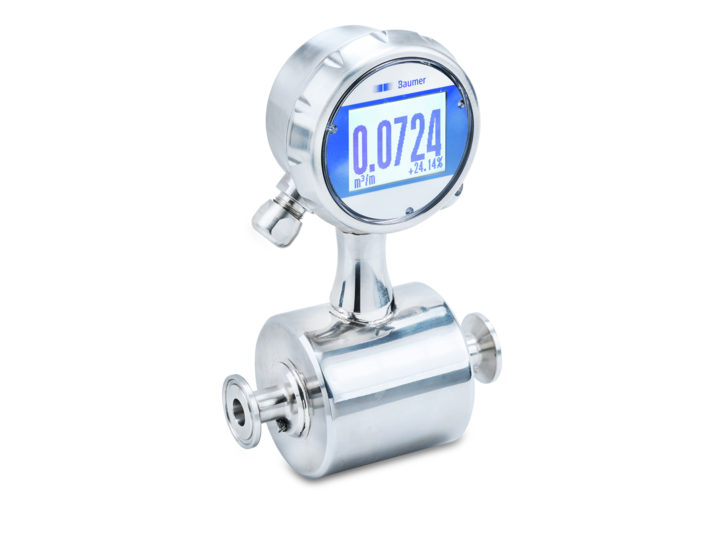 Electromagnetic flow meter for hygienic applications